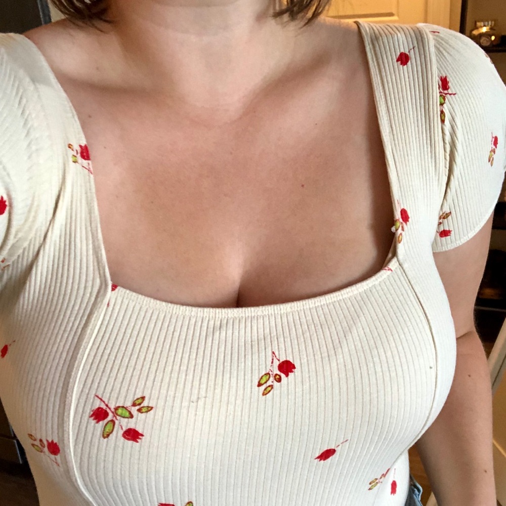 urban outfitters square neck bodysuit